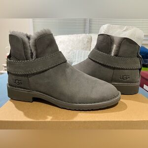 UGG McKay Women’s Gray Ankle Boots with Cozy Lining